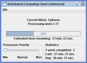Java Distributed Computing Client
